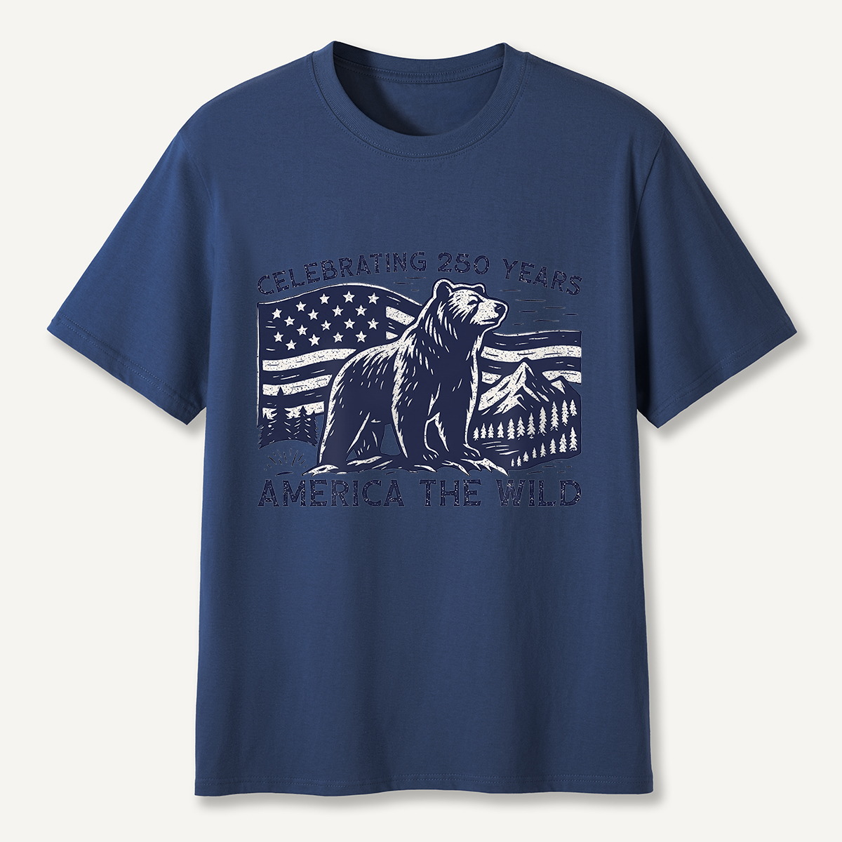 America the Wild 250 Years Bear T-Shirt