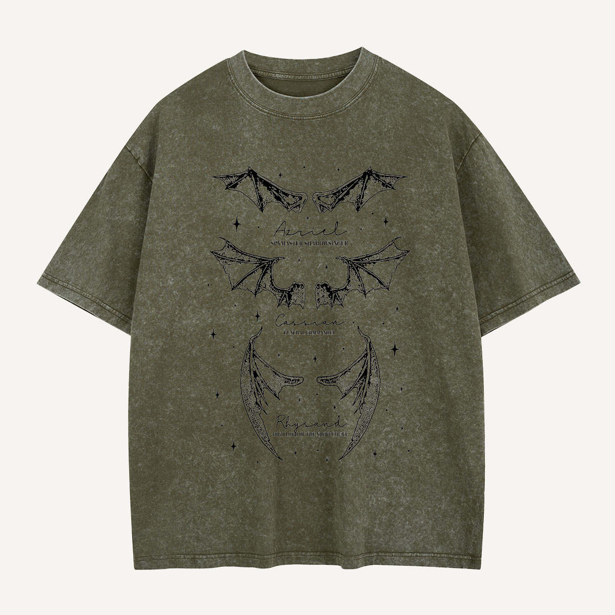 Three Wings, Three Legends Washed T-Shirt