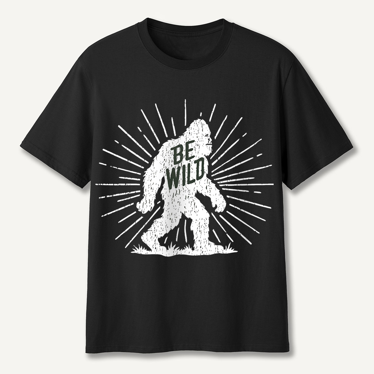 Be Wild Bigfoot Silhouette T-Shirt