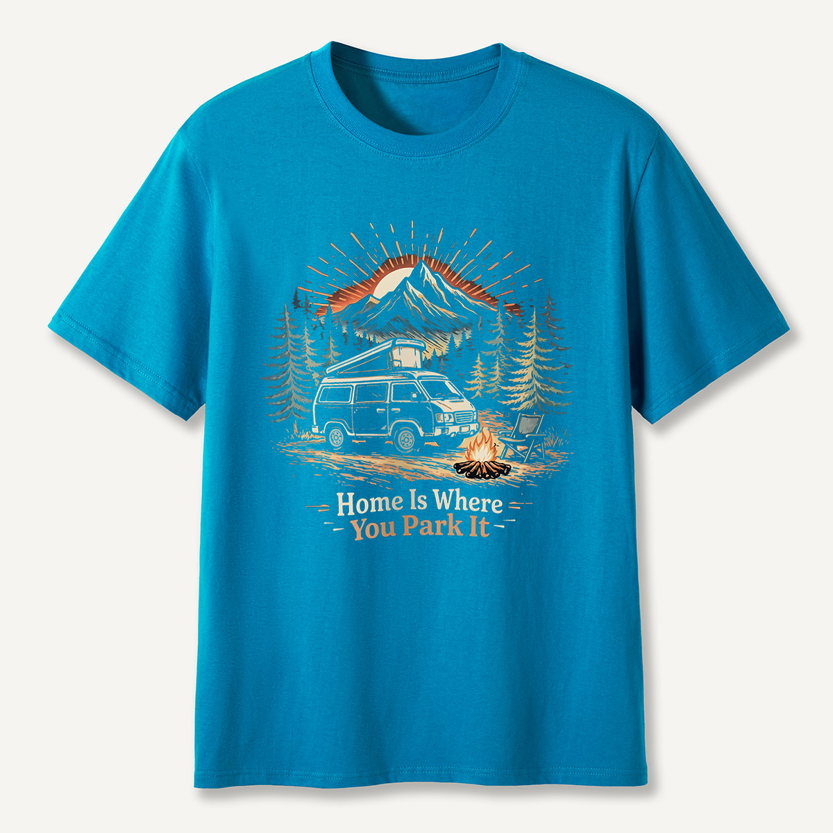 Home Is Where You Park It Camper Van Camping T-Shirt