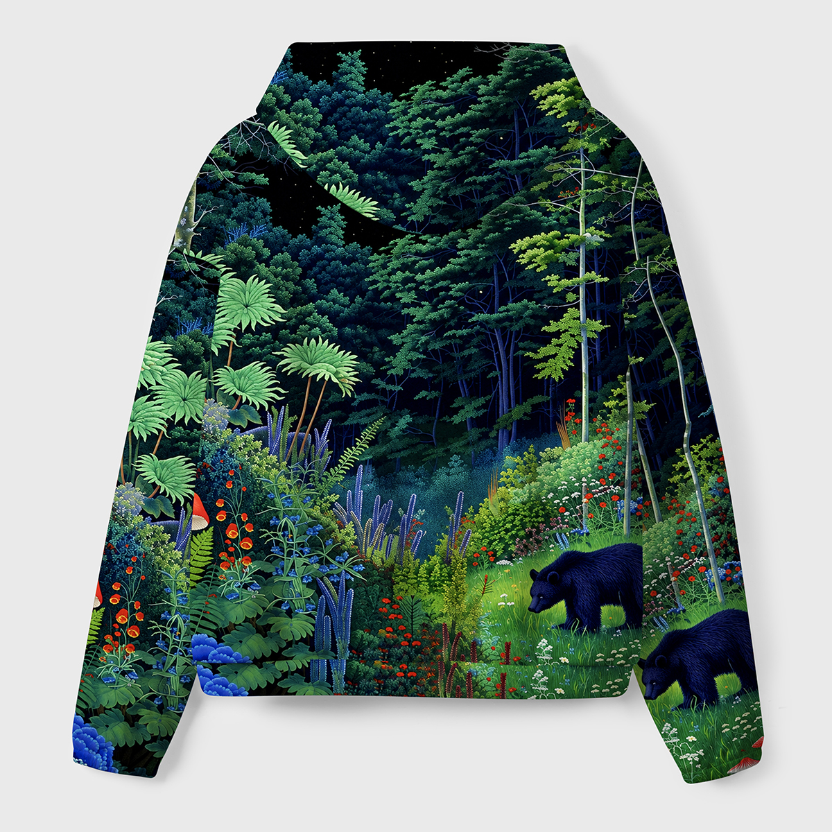Enchanted Woodland Night Premium Eco Hoodie