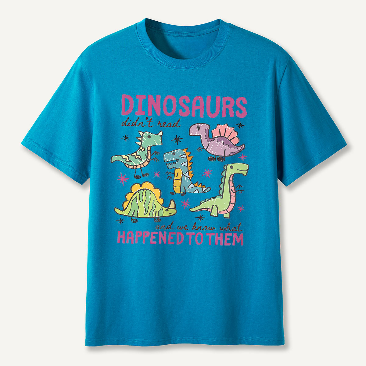 Dinosaurs Didn’t Read Funny Reading T-Shirt