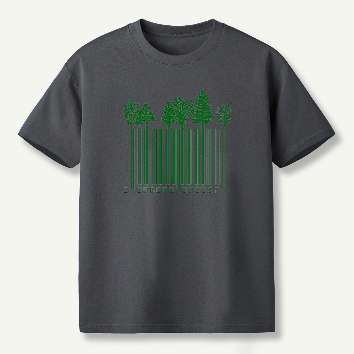 Forest Barcode Tree Line T-Shirt