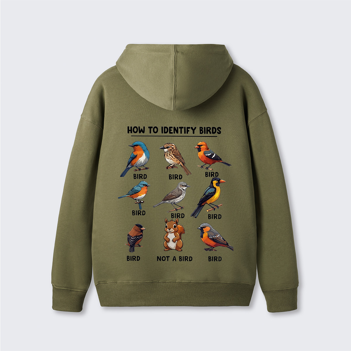 Funny Bird How to Identify Birds Hoodie