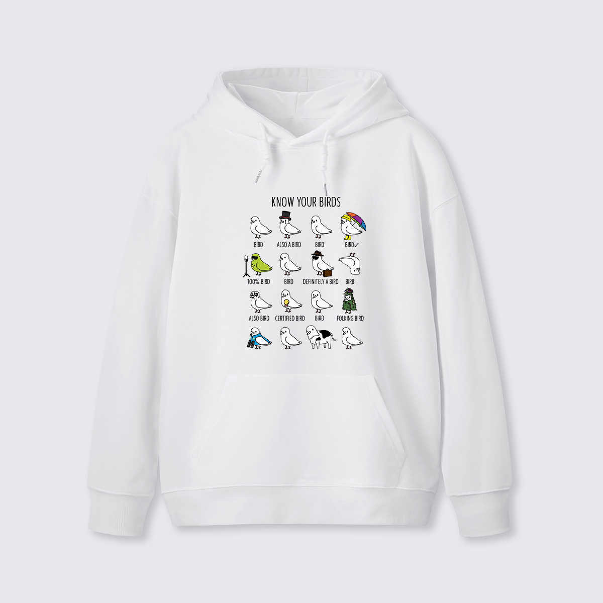 Know Your Birds Bird Chart Hoodie