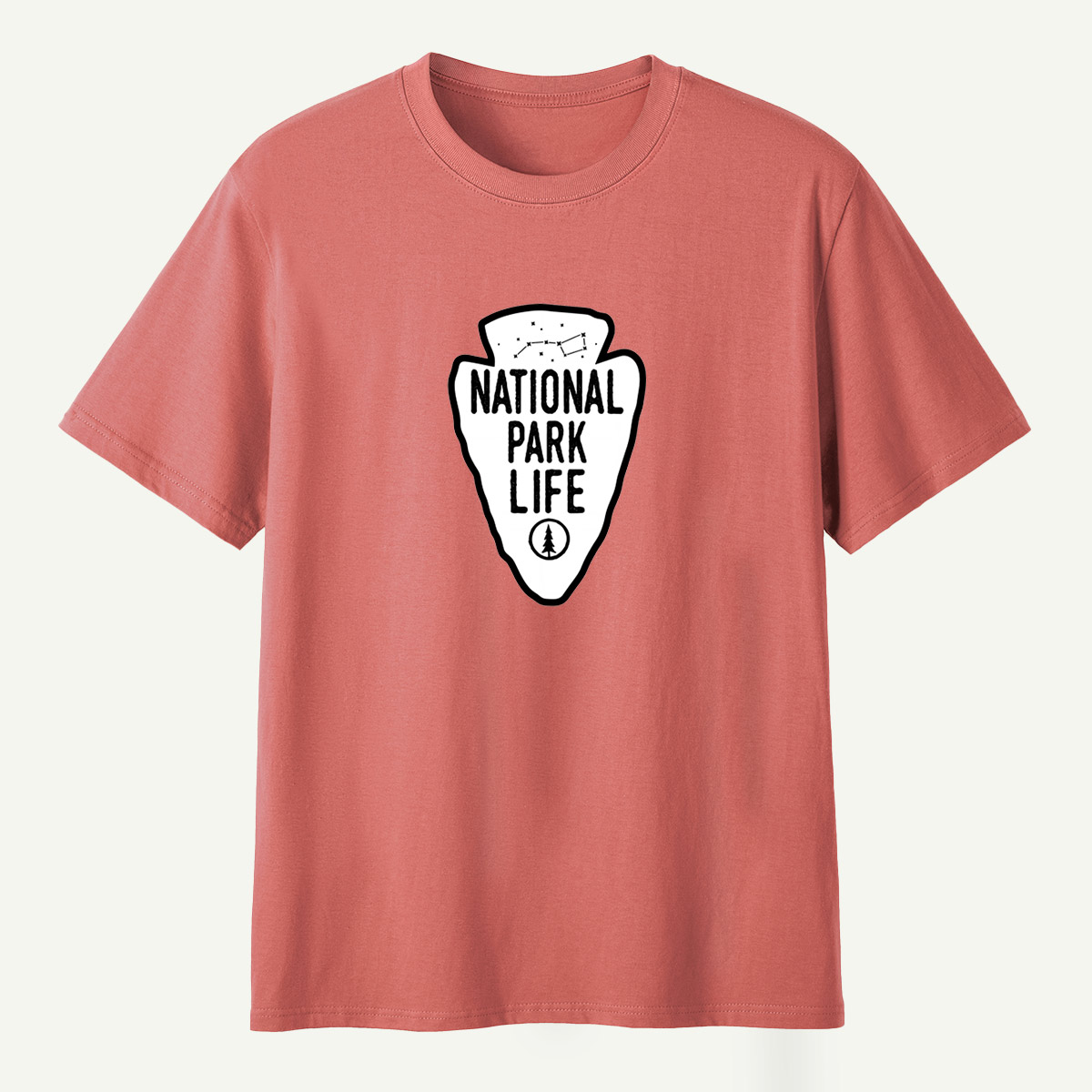 National Park Life Pine Tree Constellation Arrowhead Emblem T-Shirt