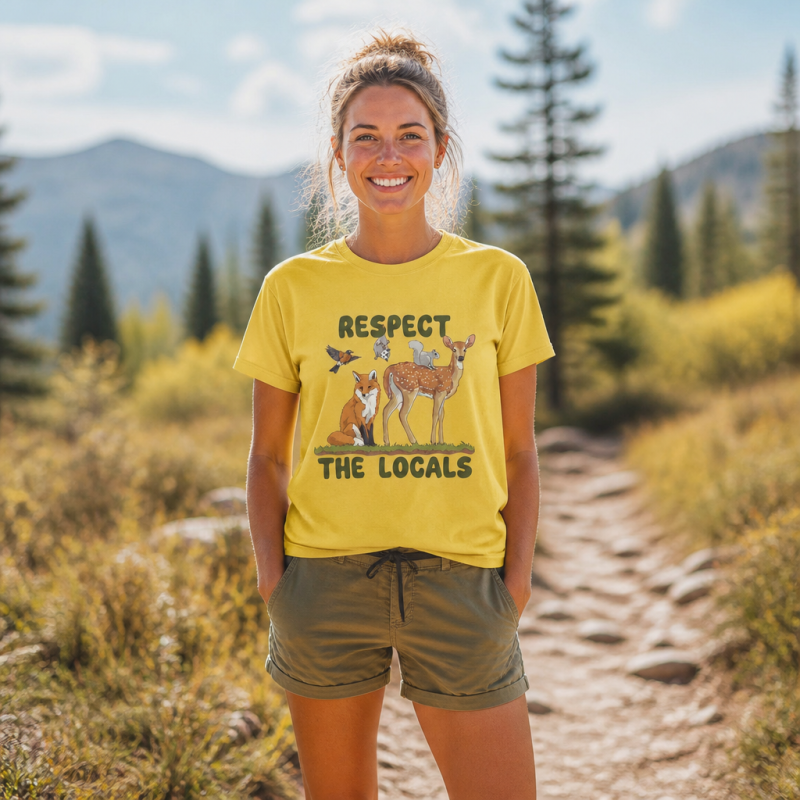 Respect the Locals Forest Animals T-Shirt
