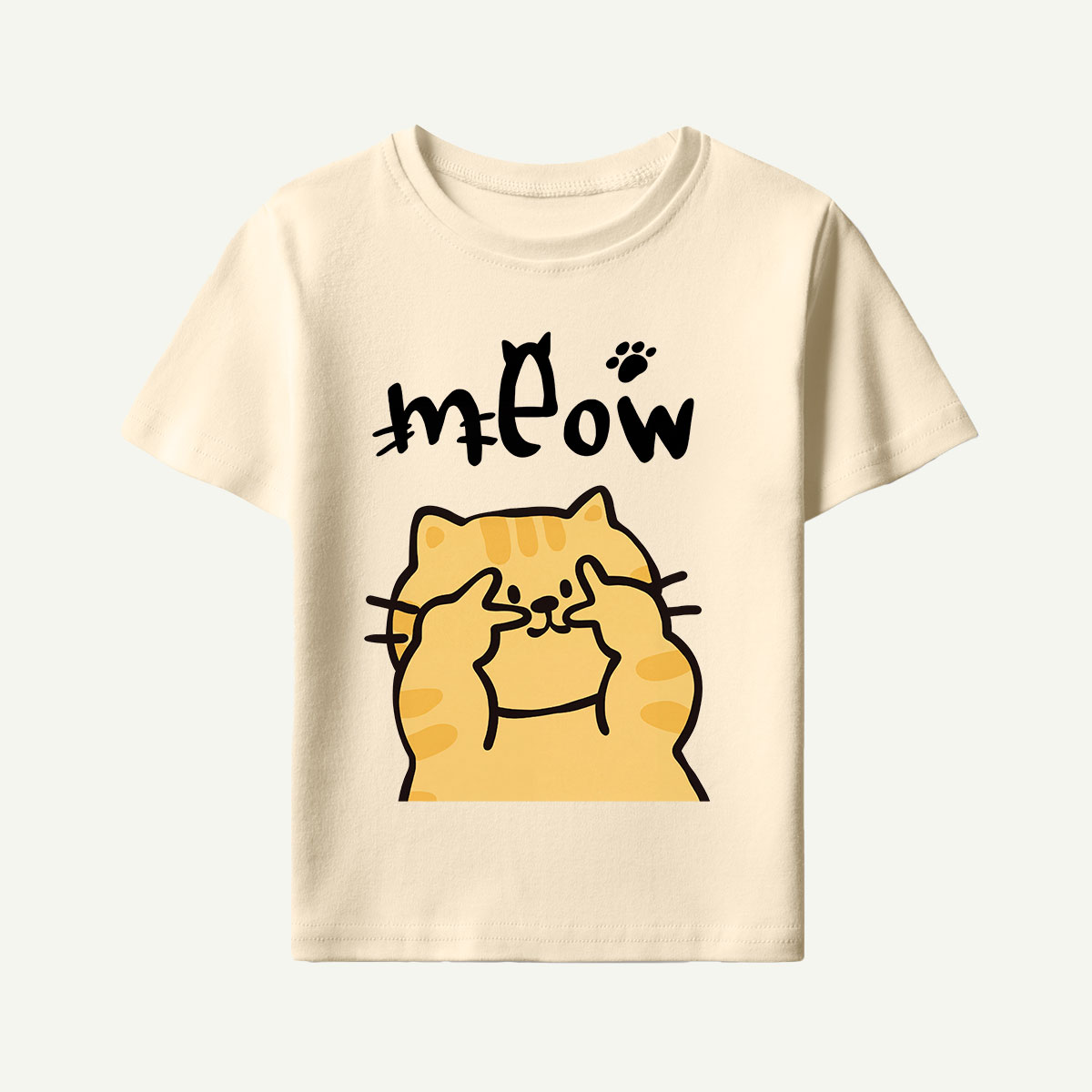 Meow Peekaboo Cat Kids T-Shirt