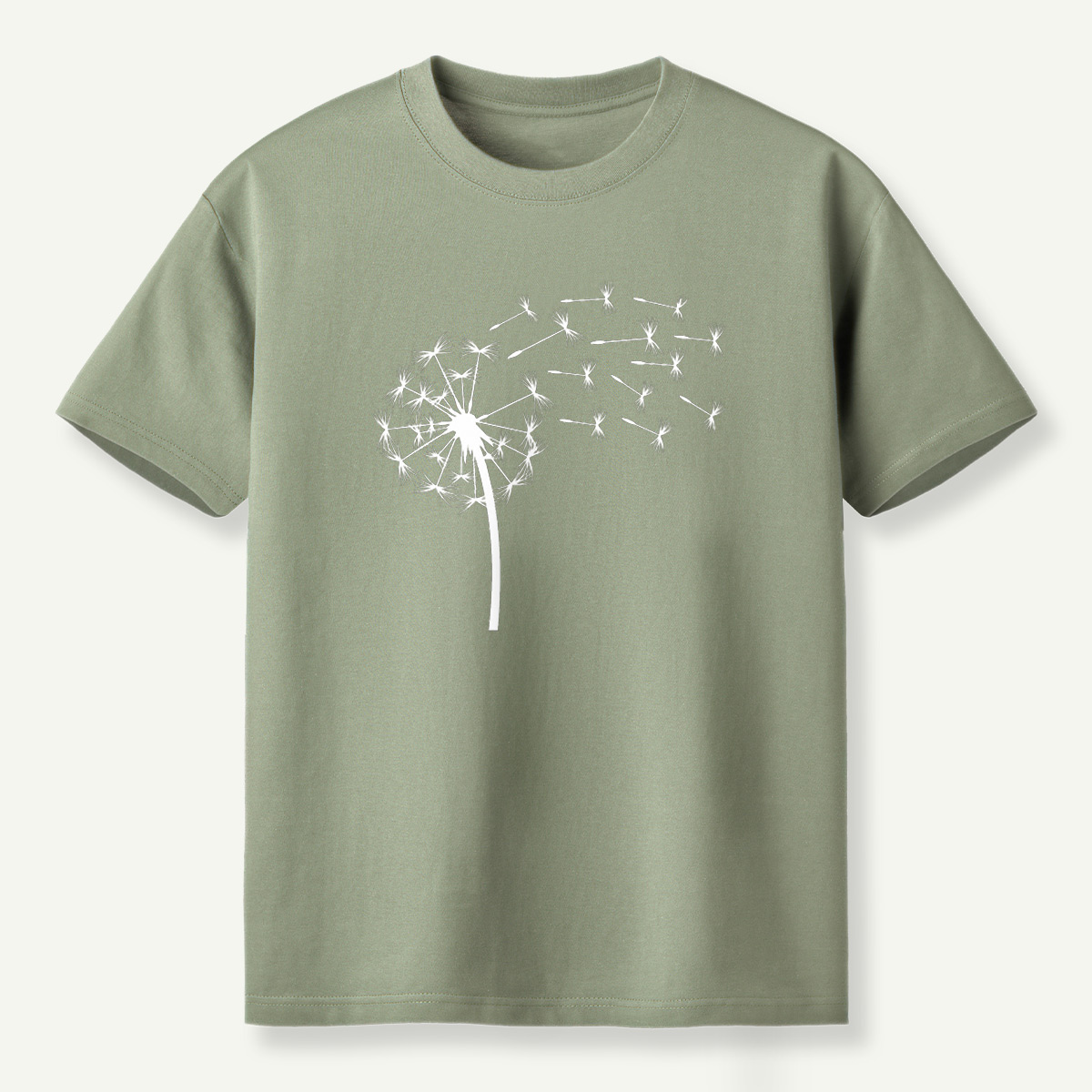 Dandelion Seeds Line Art T-Shirt