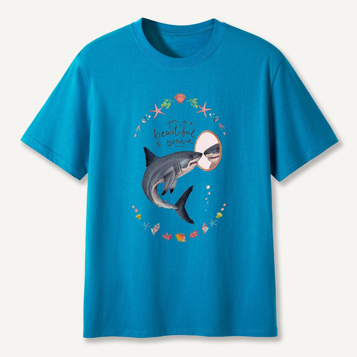 Beautiful and Brave Shark T-Shirt
