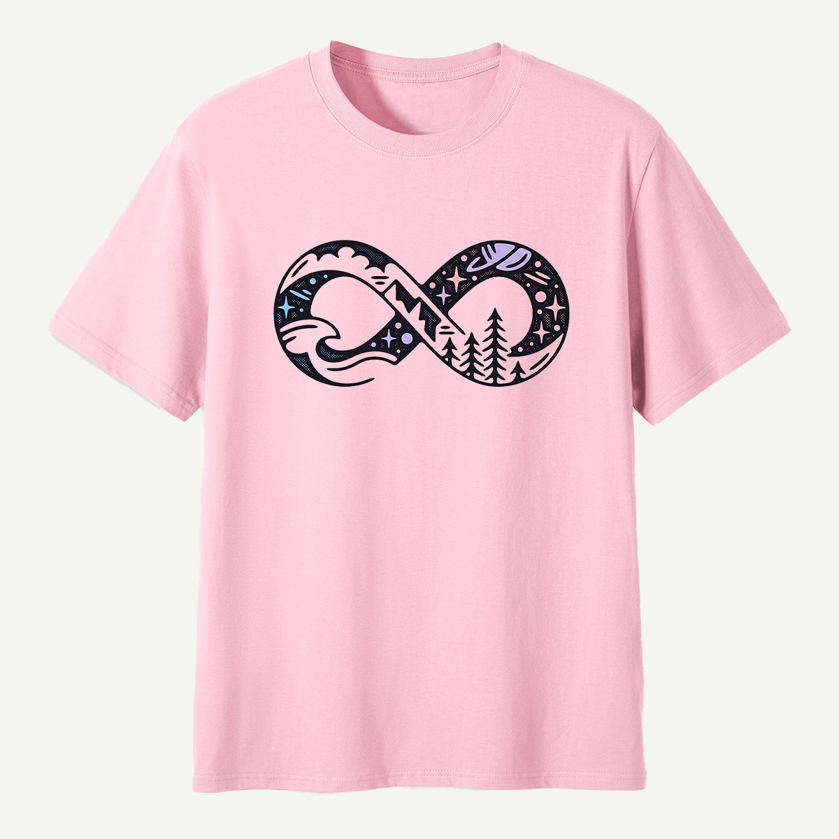 Infinite Forest Mountain Landscape T-Shirt