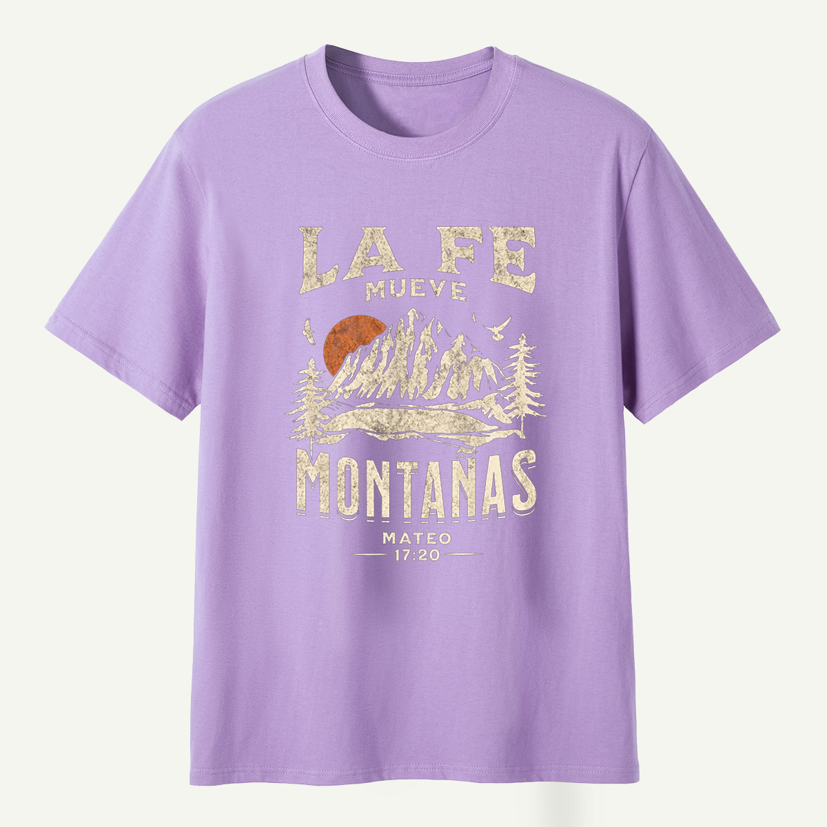 La Fe Mueve Montanas Mateo 17：20 Mountain Faith T-Shirt