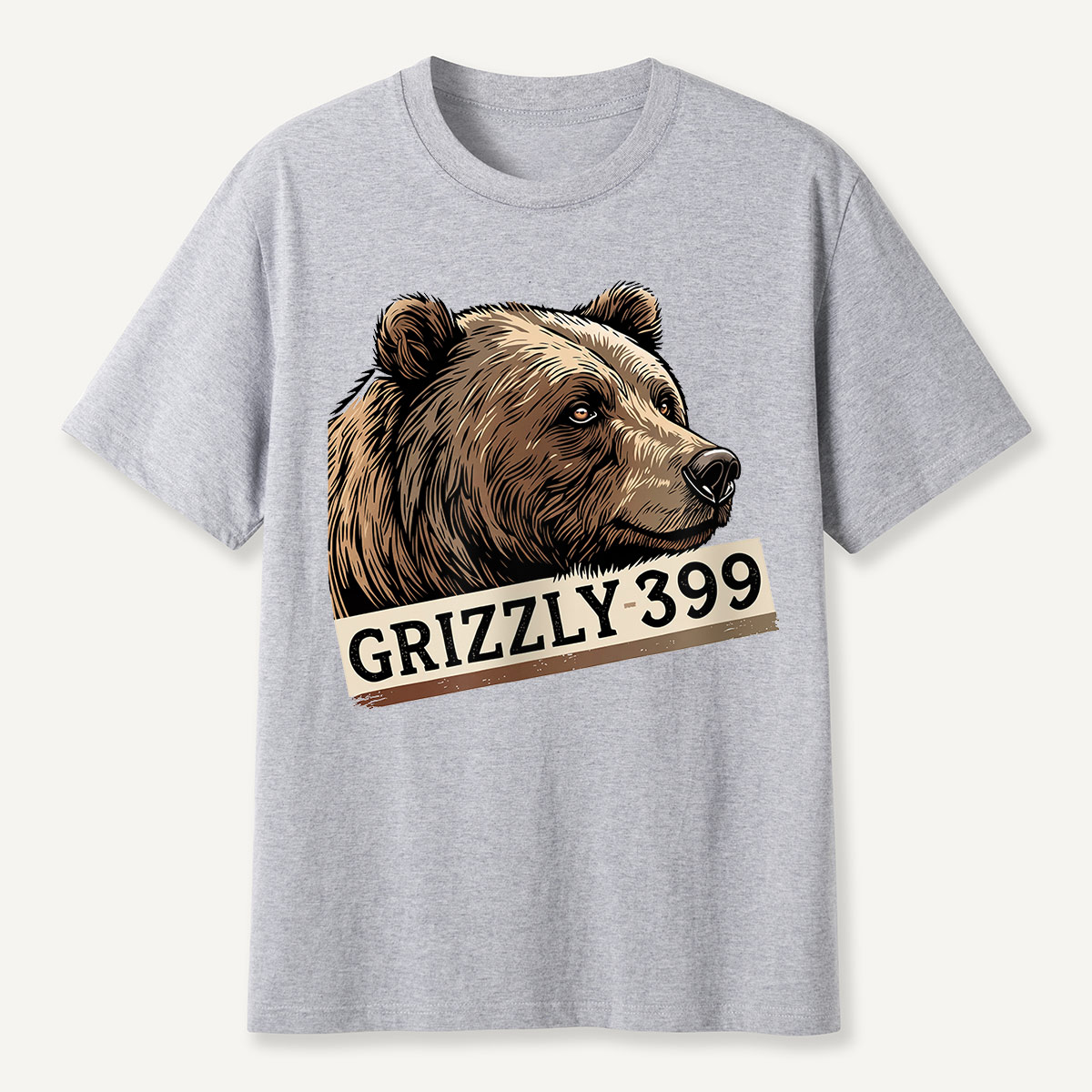 Grizzly 399 Portrait Lavender T-Shirt