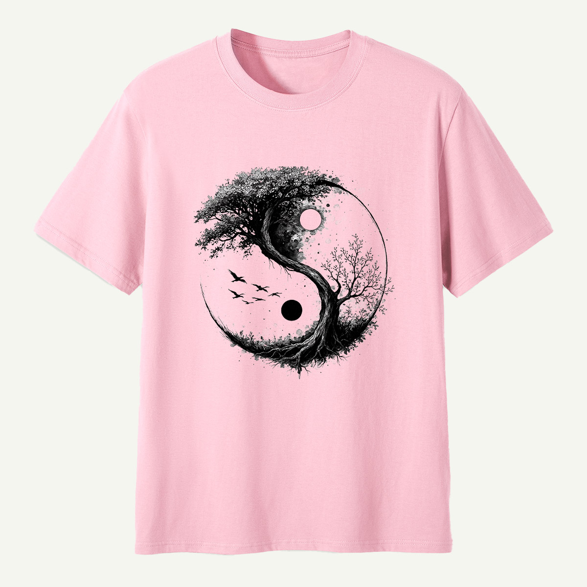 Yin Yang Tree Of Life Balance T-Shirt