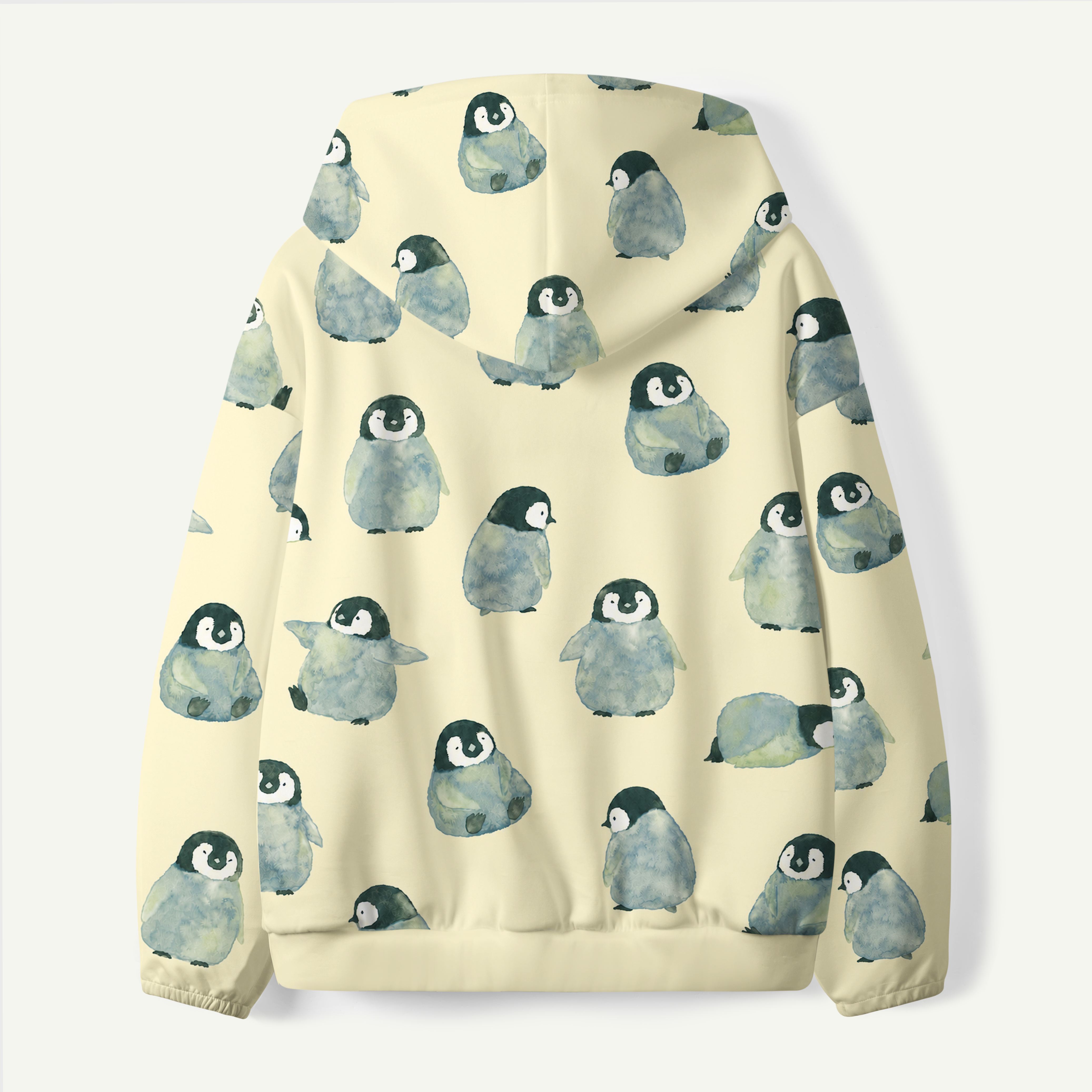 Baby Penguin Faces Pattern Kids All-over Printed Hoodie
