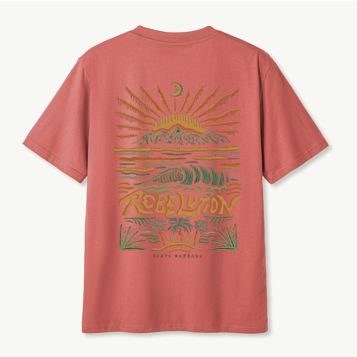 Rebellion Santa Barbara Mountain Wave Sunset T-Shirt