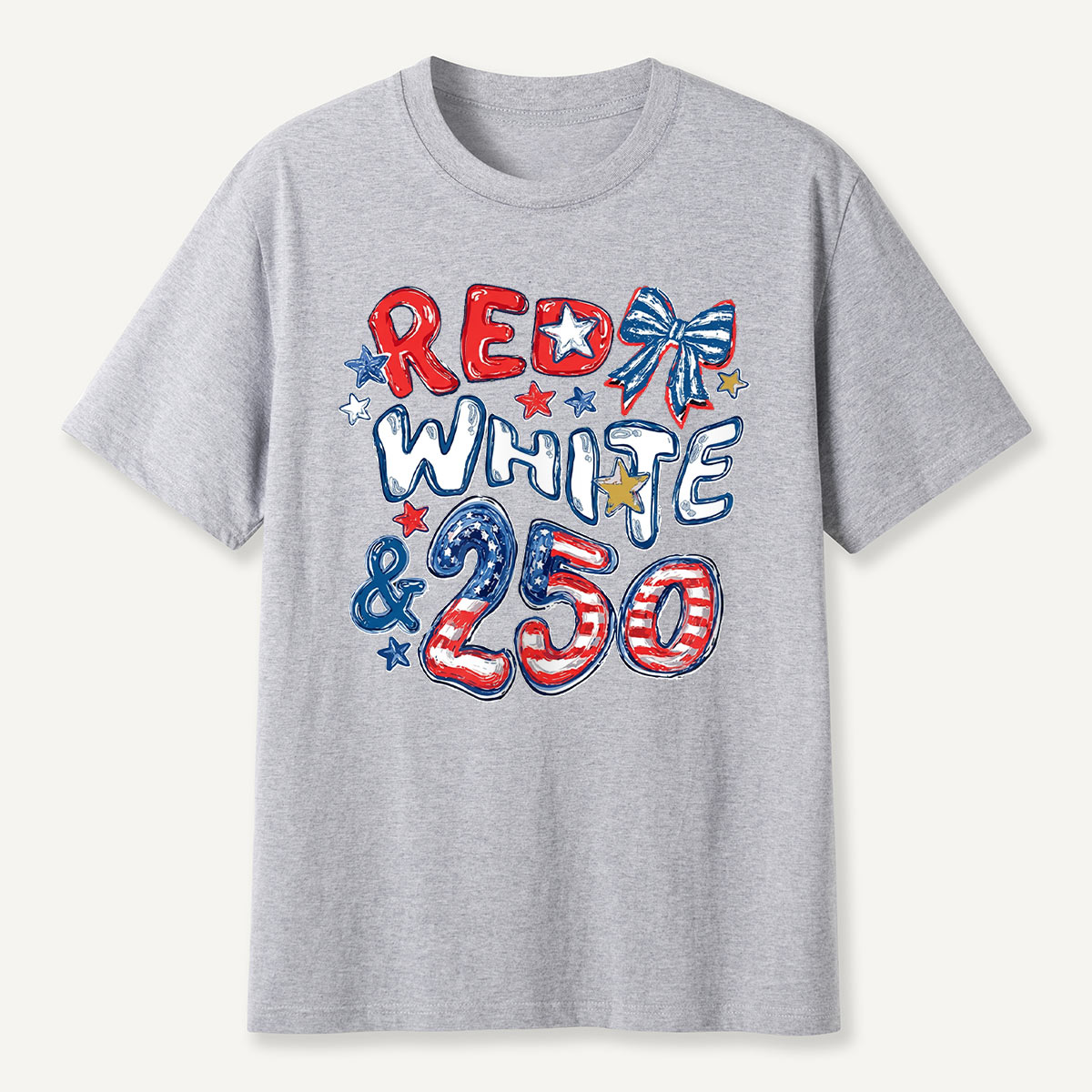 Red White and 250 Flag T-Shirt