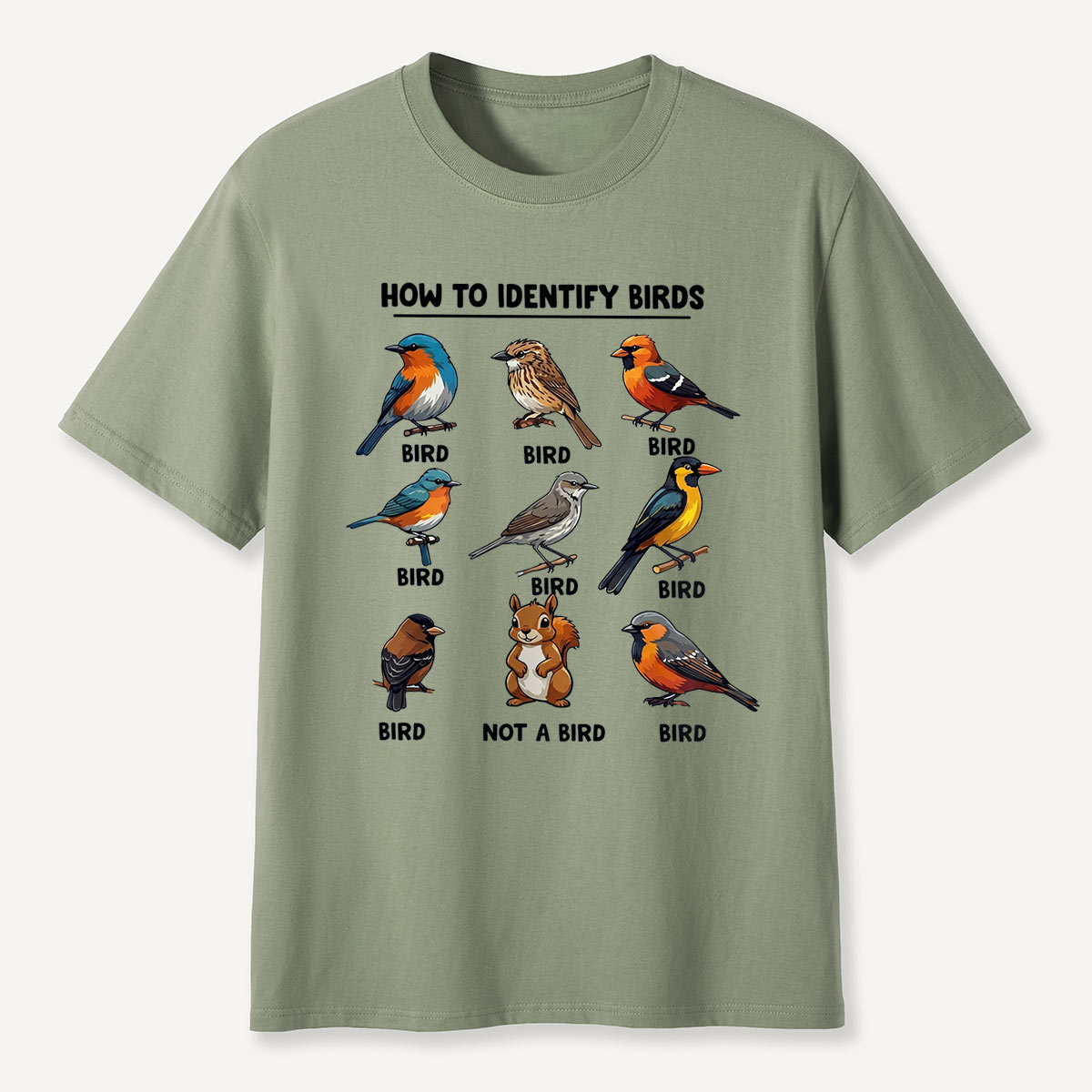 Funny Bird How to Identify Birds T-Shirt