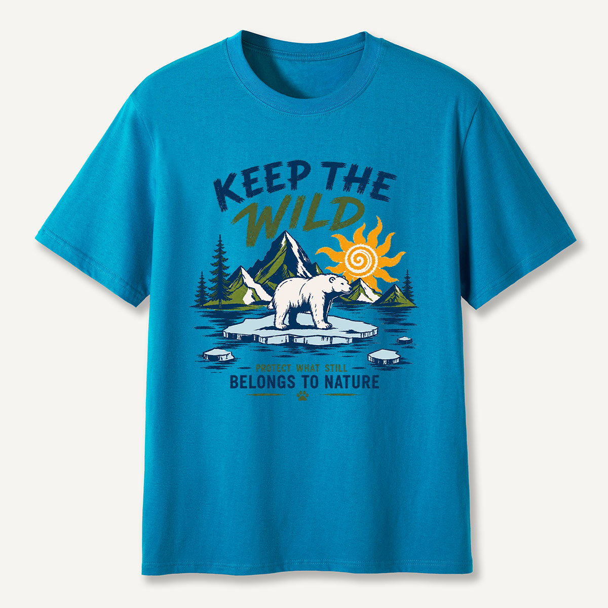 Keep the Wild Outdoor Adventure Wild Arctic Bear T-Shirt