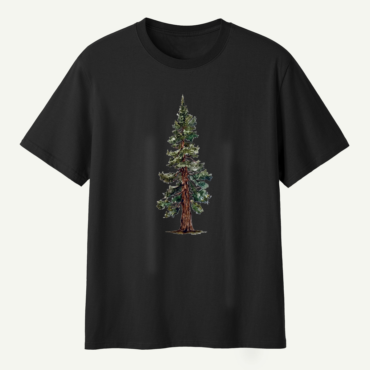 Watercolor Evergreen Pine Tree T-Shirt