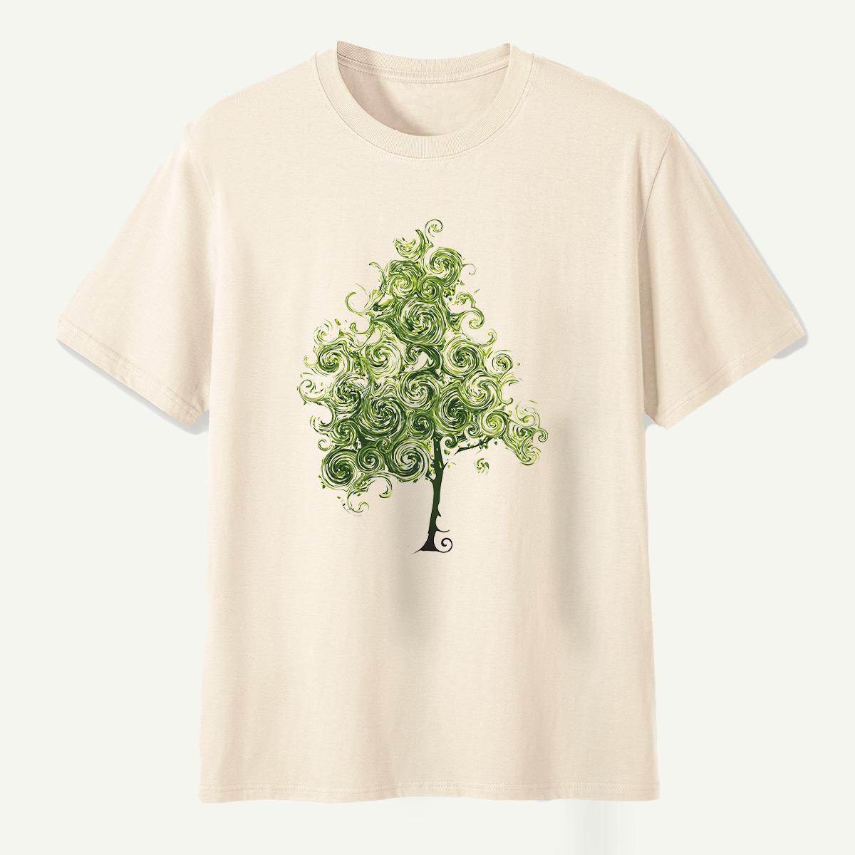 Whimsical Spiral Tree T-Shirt