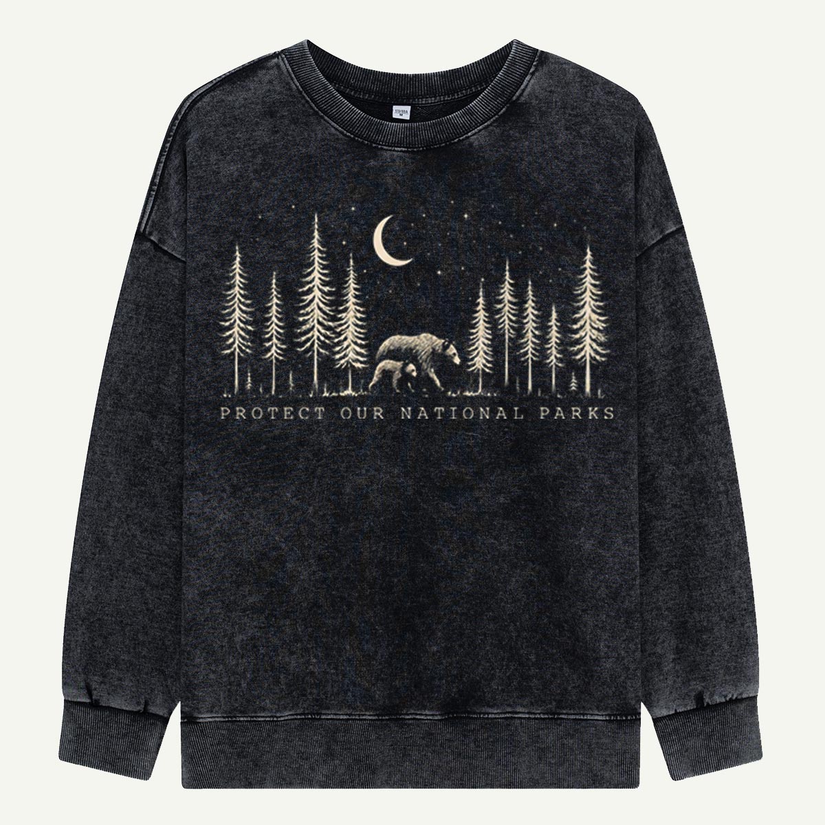 Protect The National Parks Environmental Activism Washed Sweatshirts