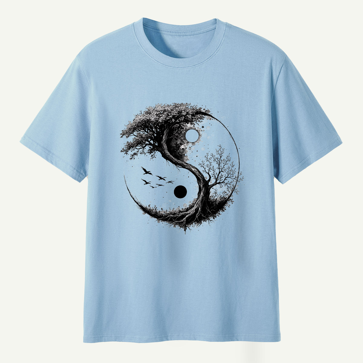 Yin Yang Tree Of Life Balance T-Shirt