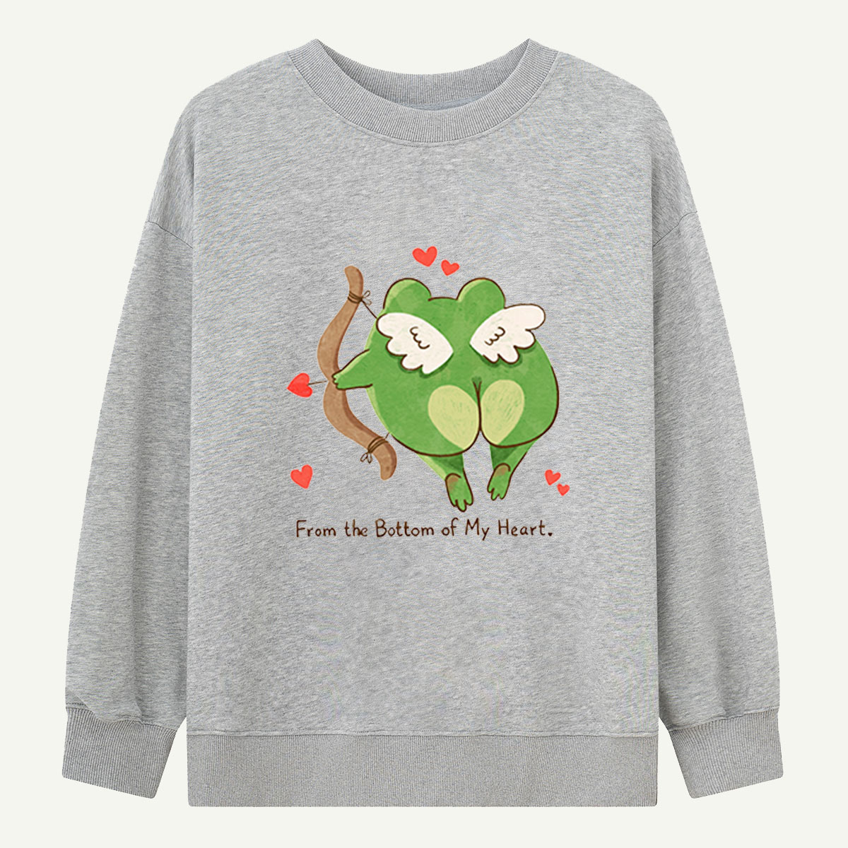 From the Bottom of My Heart Frog Sweatshirts