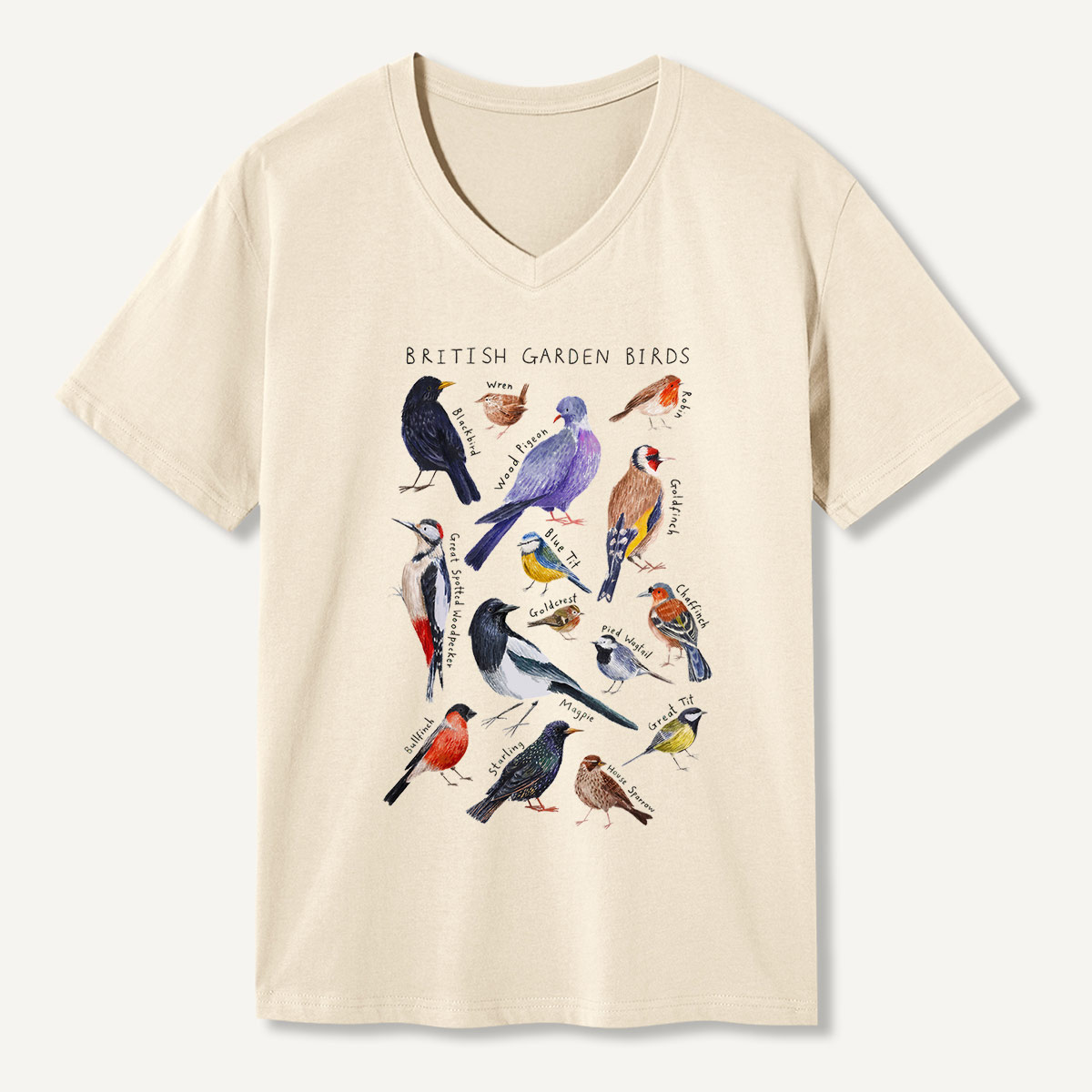 Botanical Garden Birds Wildlife Birdwatching V-neck T-Shirt