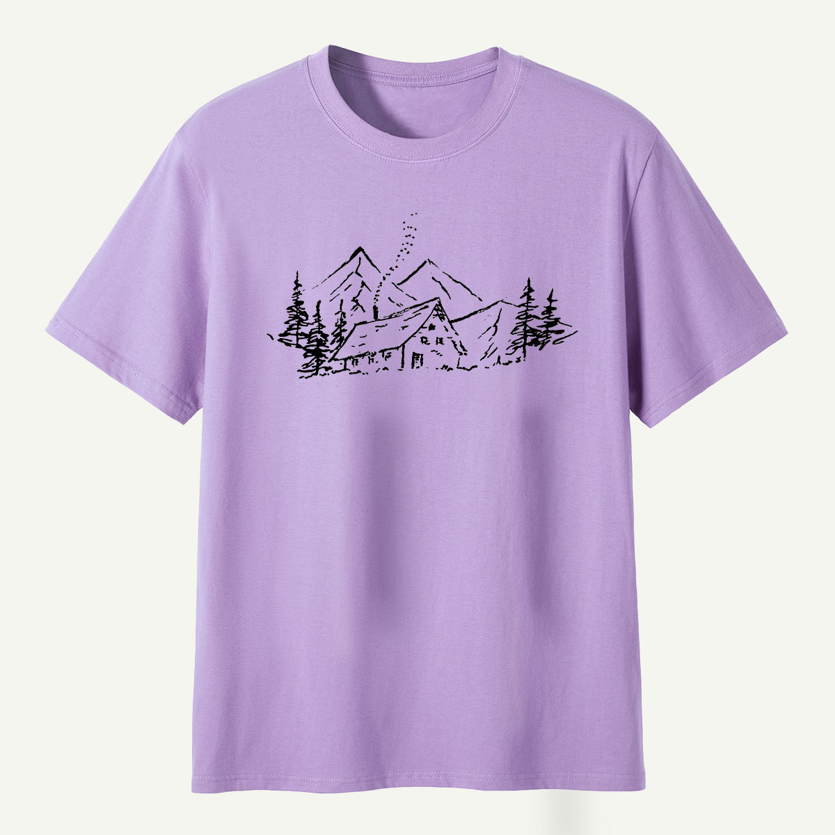 Alpine Cabin Mountain Retreat T-Shirt