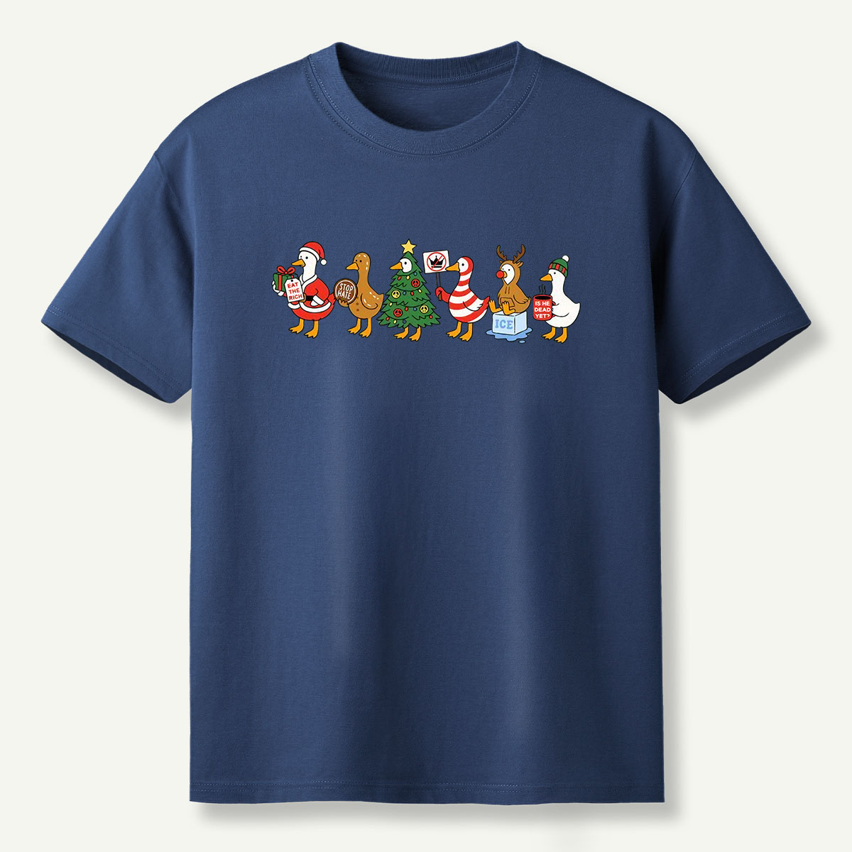 Chaotic Christmas Goose Parade T-Shirt