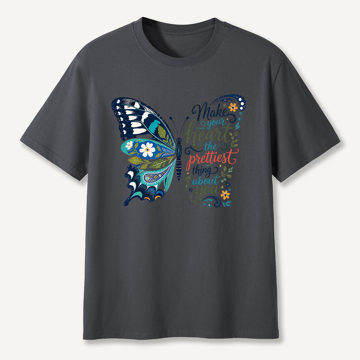 Inspirational Butterfly Nature Quote T-Shirt