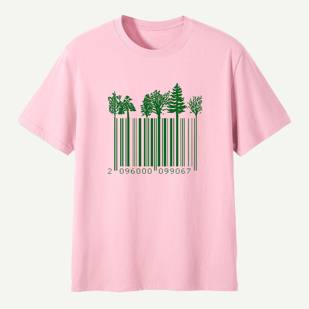 Forest Barcode Tree Line T-Shirt