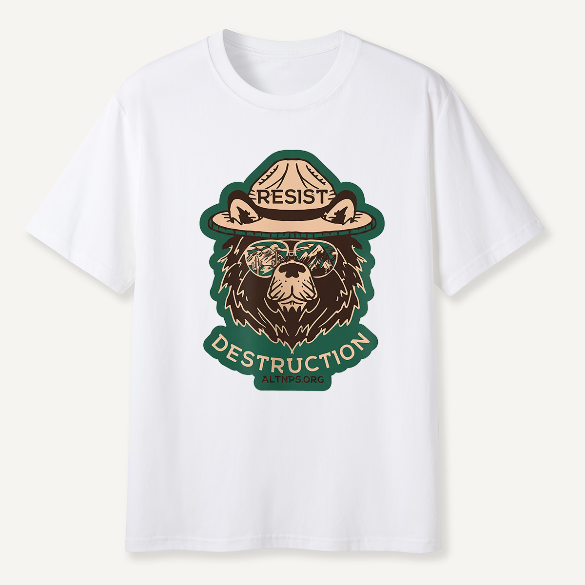 Resist Destruction Ranger Bear Activist T-Shirt