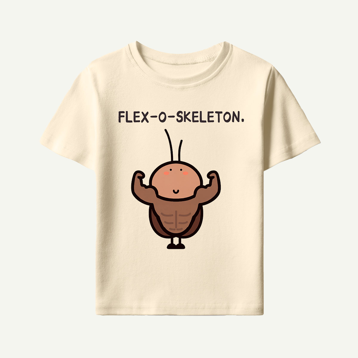 Flex-O-Skeleton Muscles Bug Kids T-Shirt
