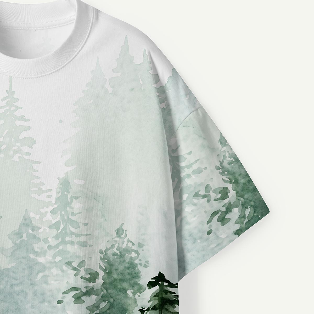 Misty Evergreen Forest Premium Eco Tee