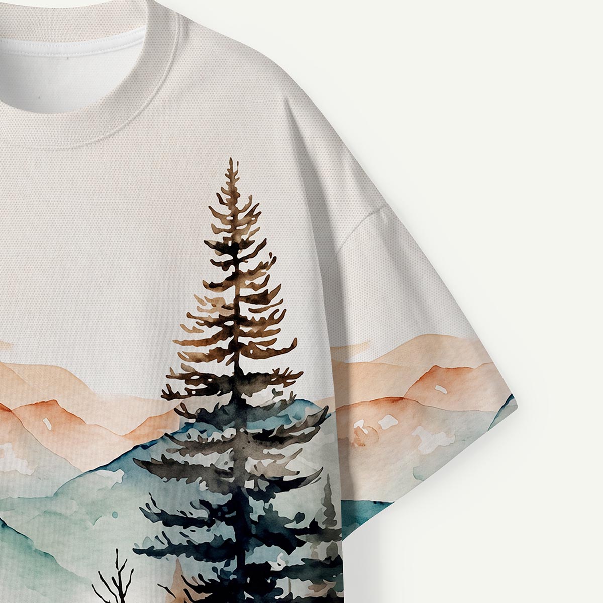 Watercolor Mountain Forest Premium Eco Tee