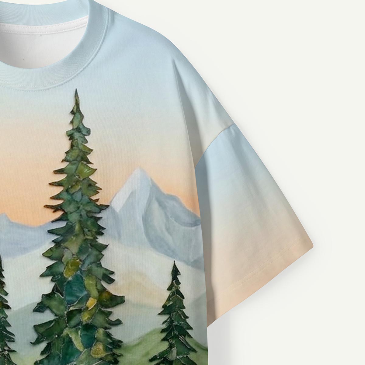 Alpine Pines Mountain Landscape Premium Eco Tee