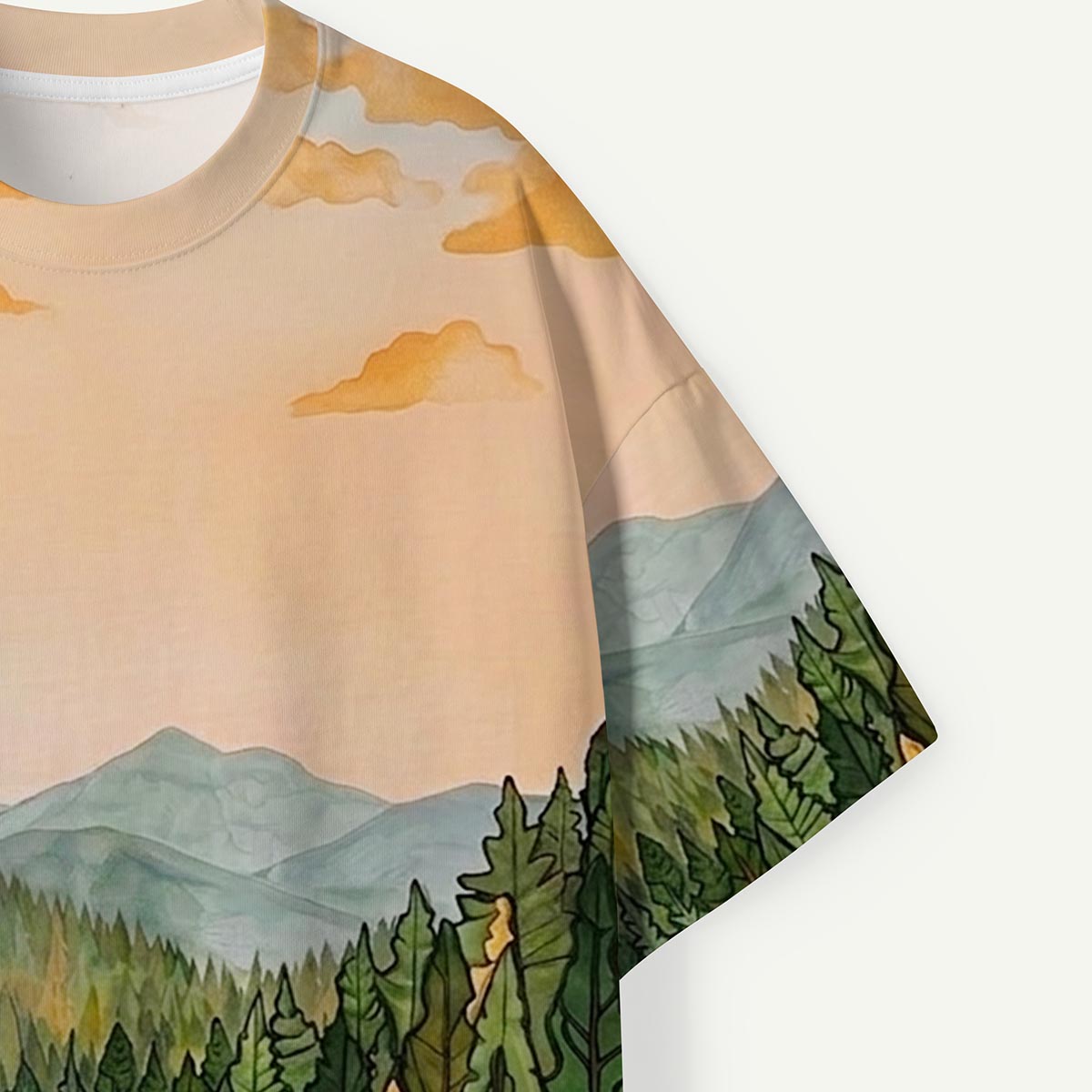 Golden Horizon Forest Valley Premium Eco Tee
