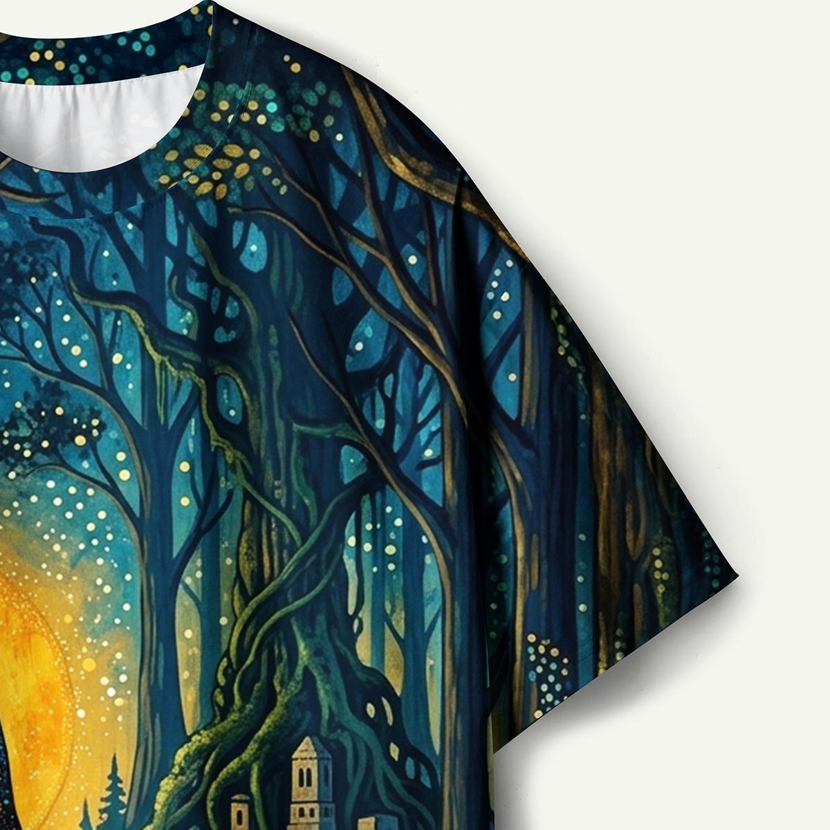 Moonlit Forest Mystic Cat Premium Eco Tee
