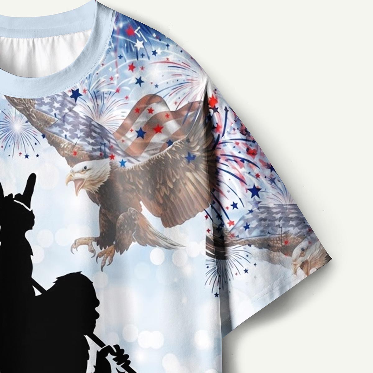 Cryptids Freedom Skies Eagle Independence Day Premium Eco Tee