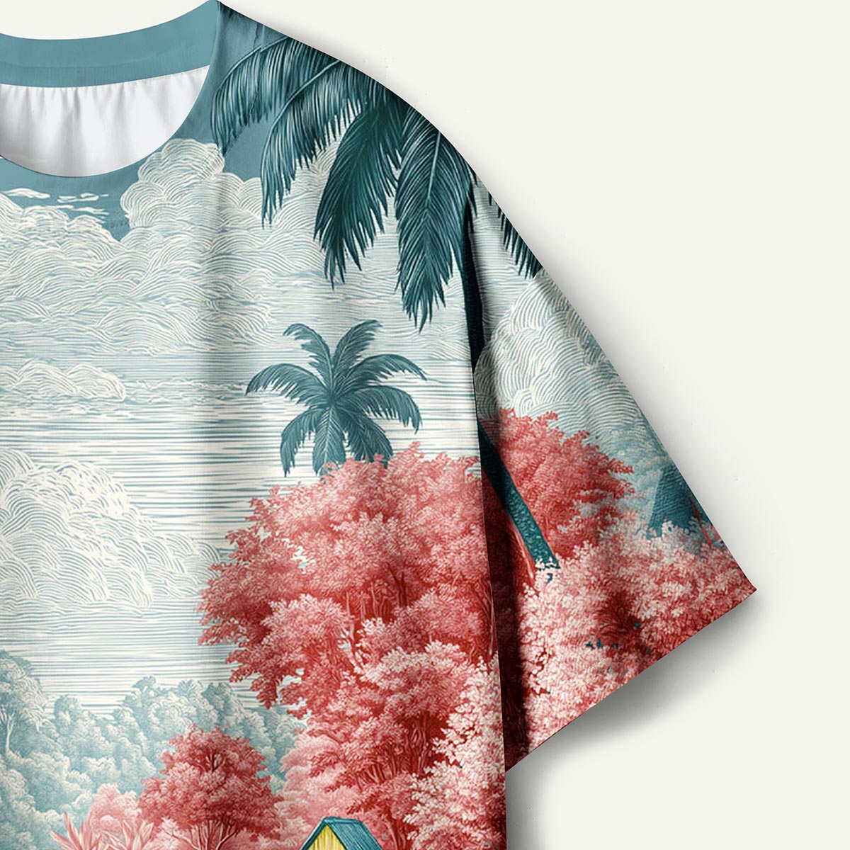 Coral Haven Tropical Village Premium Eco Tee