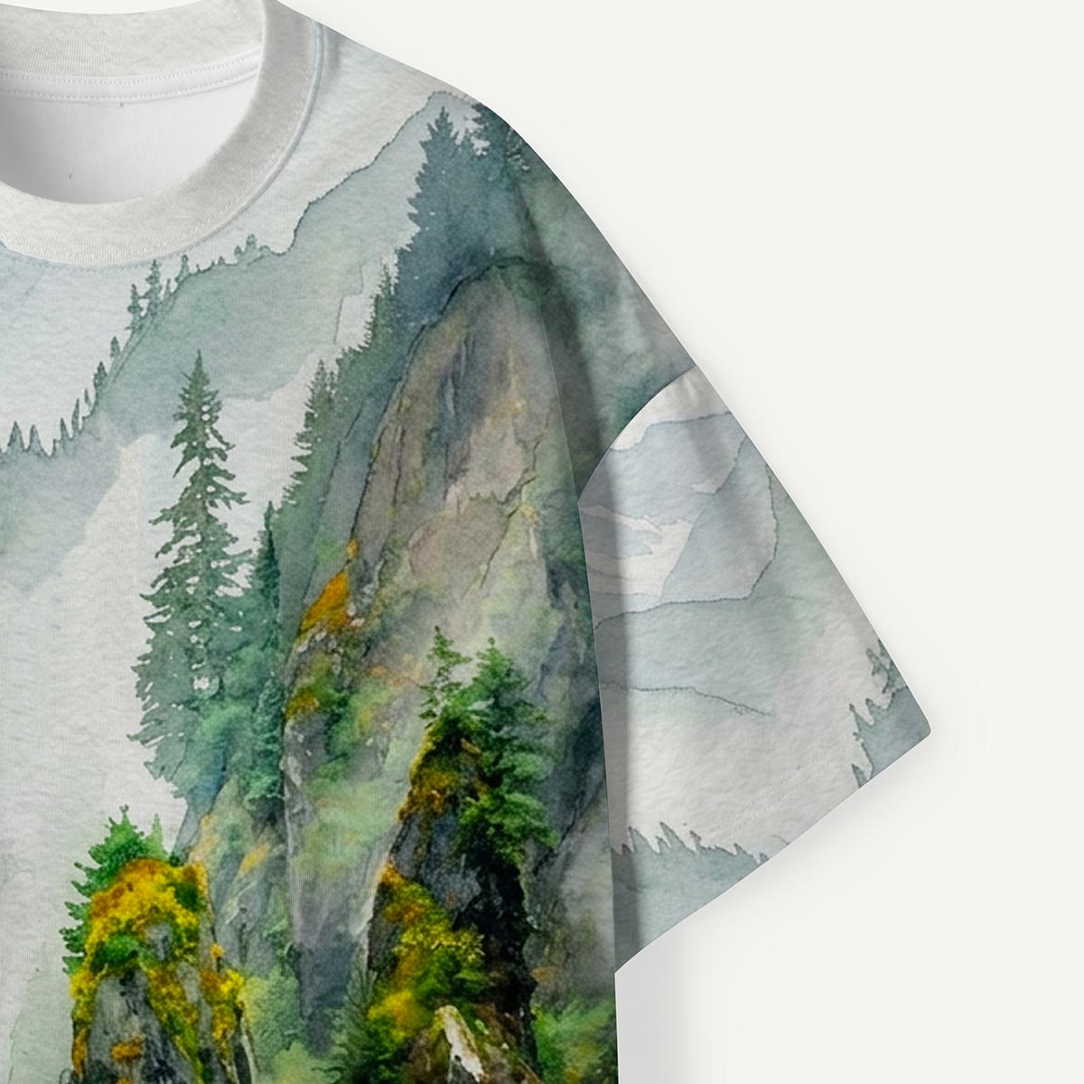Alaska Rocky Coast and Tree Premium Eco Tee