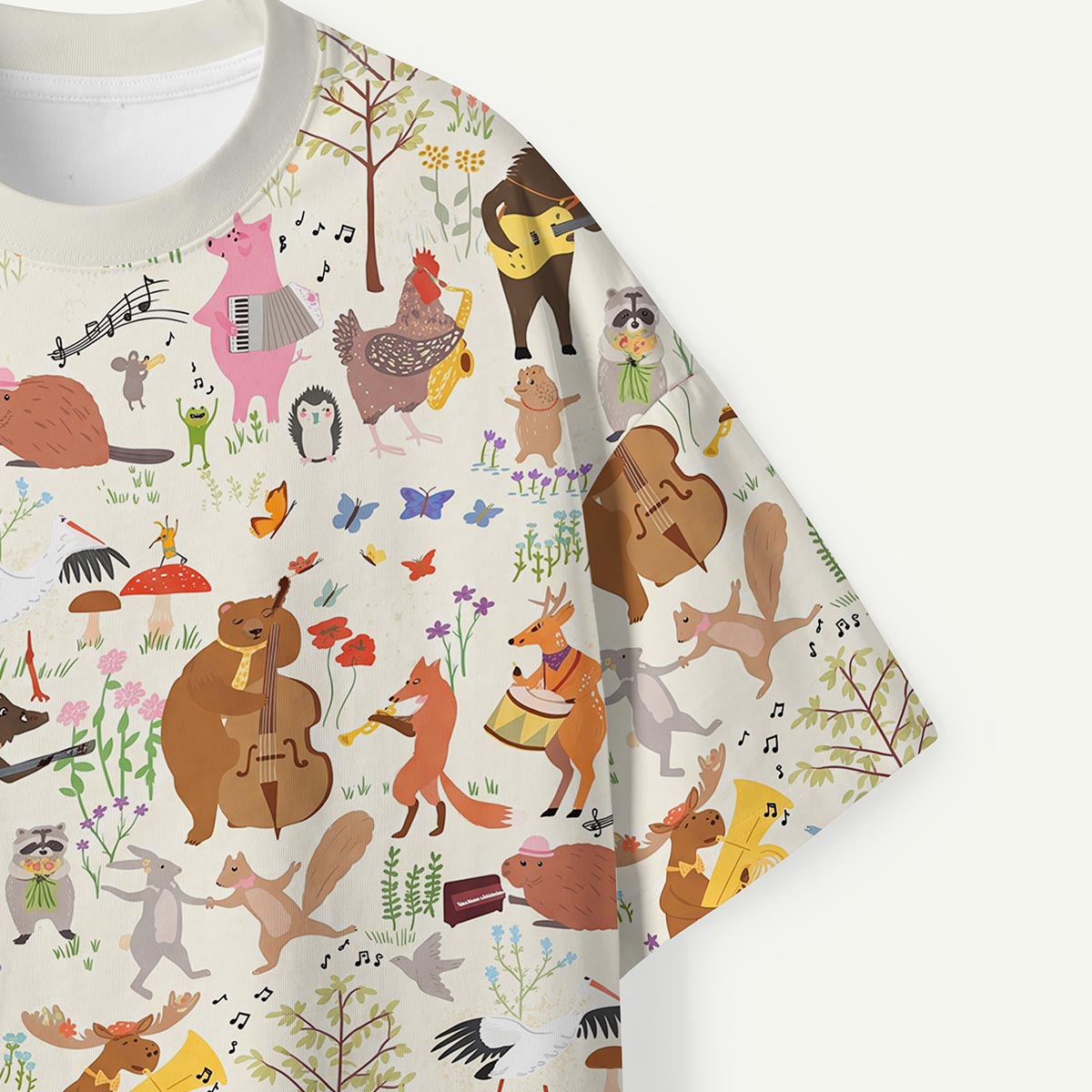 Woodland Animal Band Premium Eco Tee