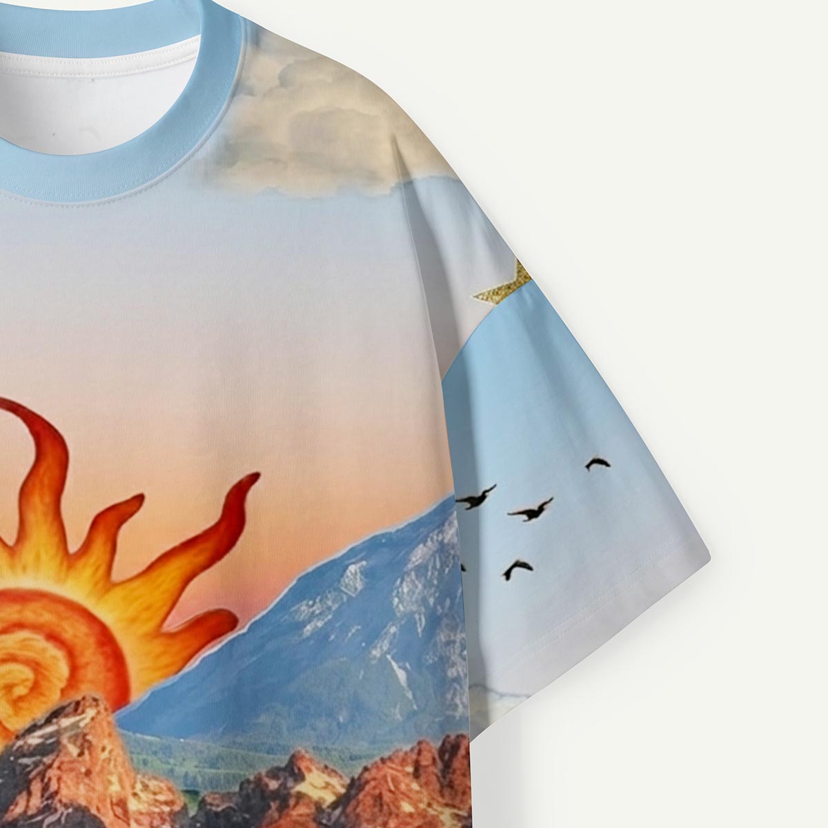 Mountain Sunrise and Bison Premium Eco Tee