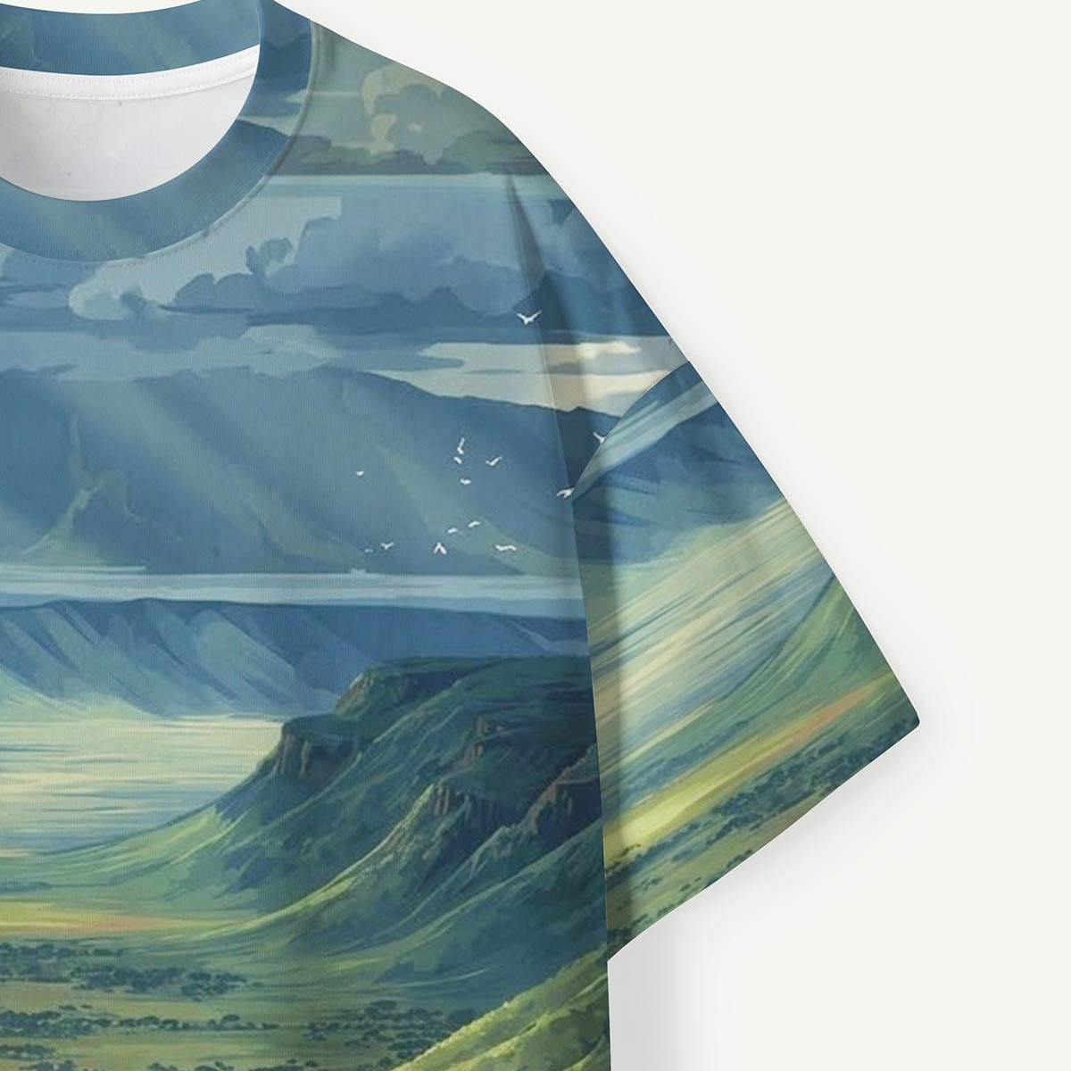 Elephants in Mountain Valley Premium Eco Tee