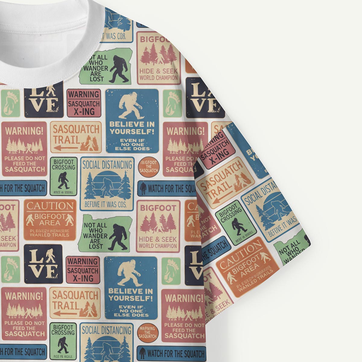 Cryptids Warning Sign Premium Eco Tee
