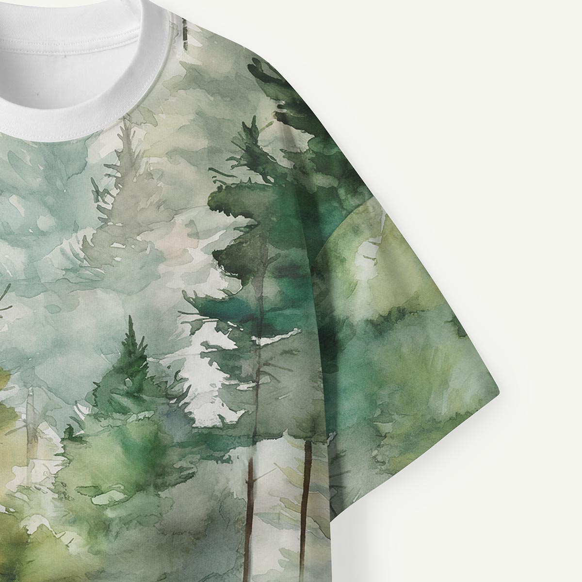 Watercolor Pine Forest Premium Eco Tee