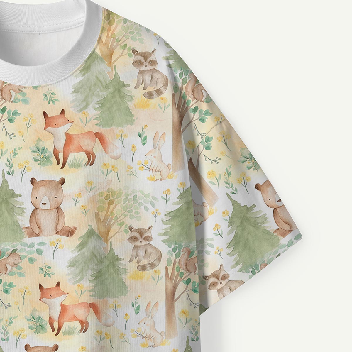 Woodland Animals and Trees Premium Eco Tee