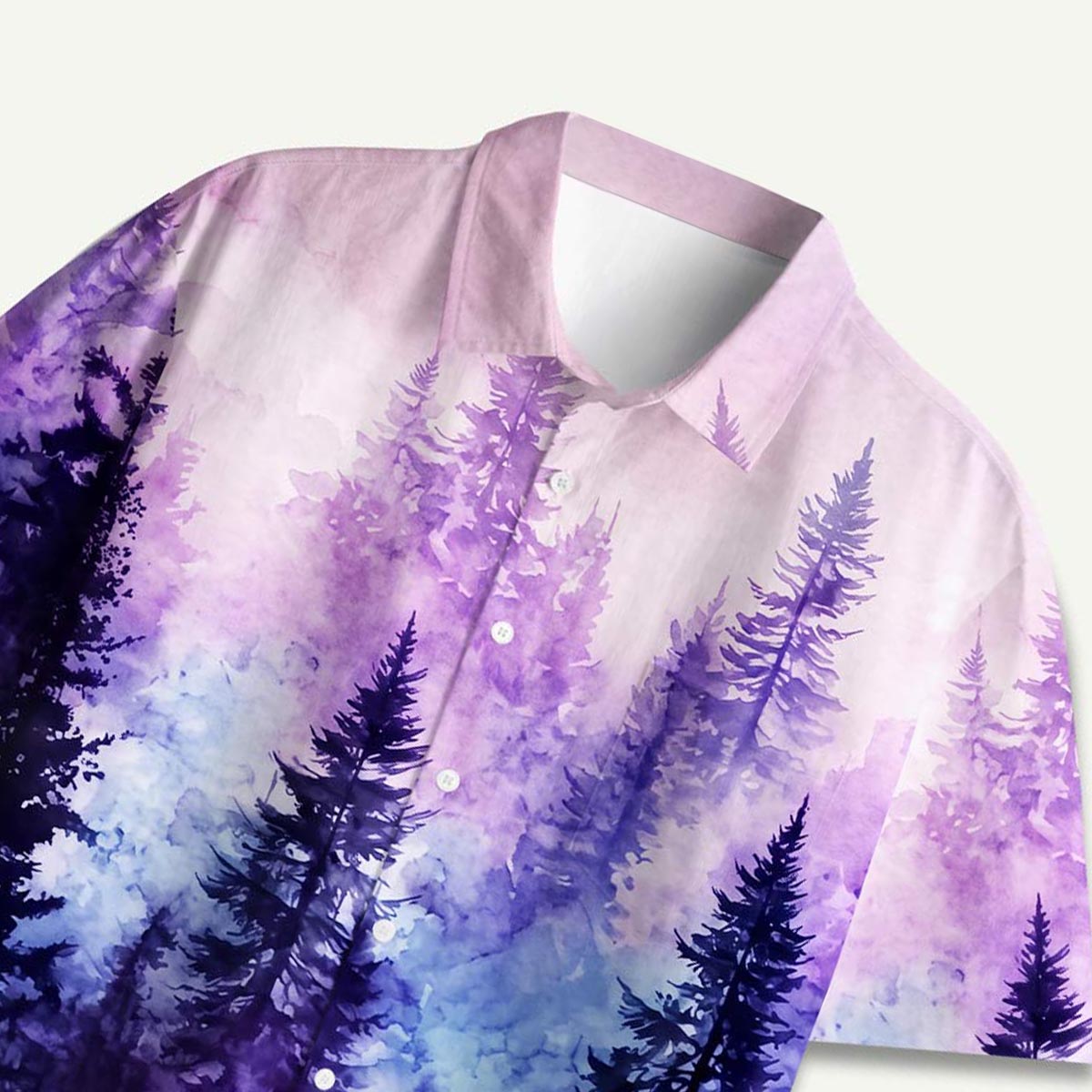 Luminous Forest Hawaii Button Up Pocket Shirt